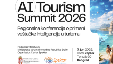 AI Tourism Summit, 2026, regionalna konferencija, Balkan, veštačka inteligencija, Beograd, hotel Zepter, 2026